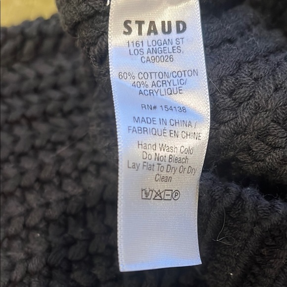 Staud Navy Turtleneck Sweater - Picture 6 of 6